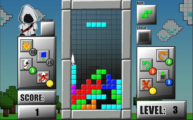 Tetris vs Assassin screenshot